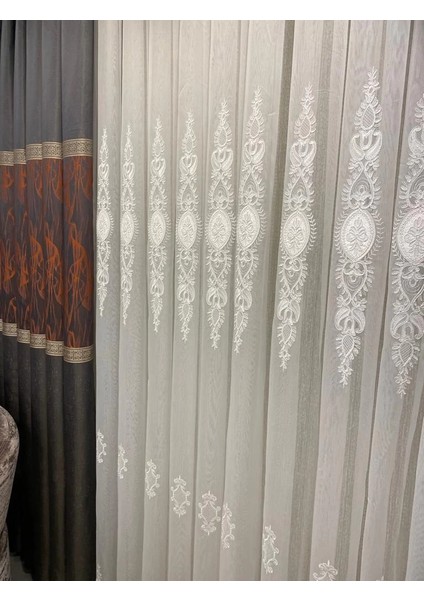 Nivemeshome Hayal Nakışlı 1/3 Sık Pile Tül Perde Apm fiyatları