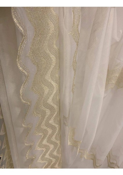 Nivemeshome Elista Dalgalı Gold 1/3 Sık Pile Tül Perde Apm fırsatları