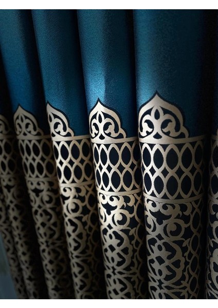 Nivemeshome Vintage Yeşil-Gold V-901 1/3 Sık Pileli Fon Perde Apm fiyatları