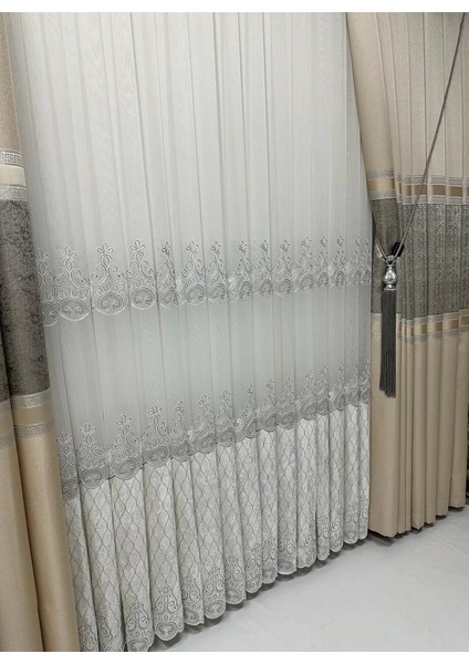 Nivemeshome Destina 1/3 Sık Pileli Tül Perde Apm fırsatları