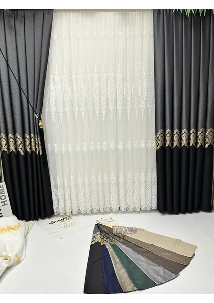 Nivemeshome Pera DSN:2753 1/3 Sık Pileli Tül Perde Apm