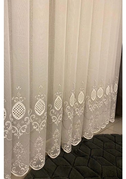 Nivemeshome Aster Nakışlı 1/3 Sık Pile Tül Perde Apm modelleri