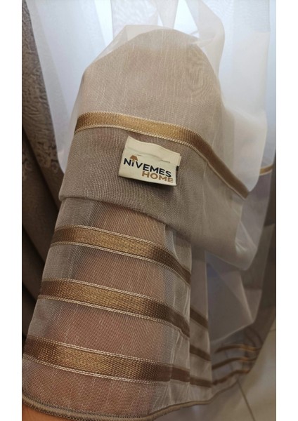 Eftelya Cappicino 1/3 Sık Pileli Tül Perde Apm indirimleri