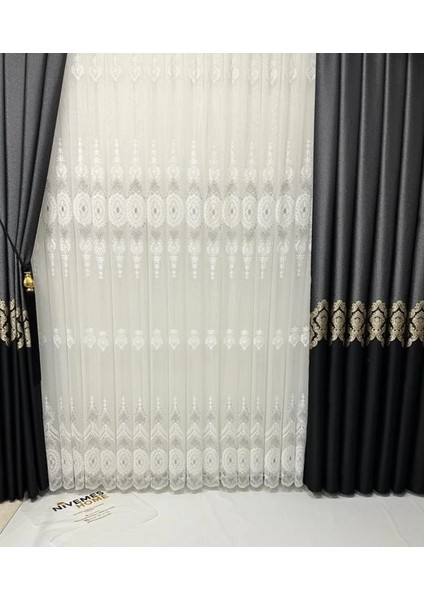 Nivemeshome Foldet 2811 1/3 Sık Pileli Tül Perde Apm