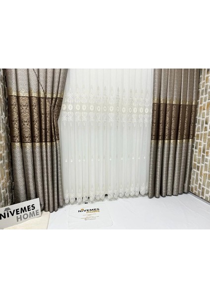 Nivemeshome Vual 5050 V-1 Tül Perde 1/3 Sık Pileli Tül Perde Apm