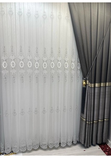 Nivemeshome Hilal 1/3 Sık Pileli Tül Perde Apm fırsatları