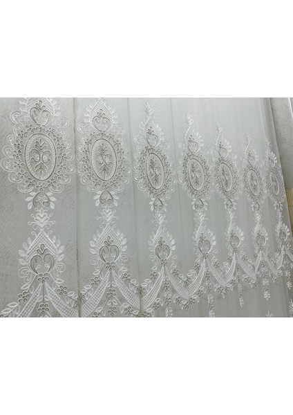 Nivemeshome Irem 1/3 Sık Pileli Beyaz Tül Perde Apm fiyatları