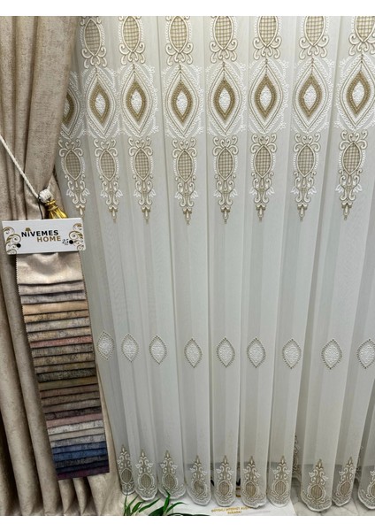 Nivemeshome Damla 1631 1/3 Sık Pileli Tül Perde Apm modelleri