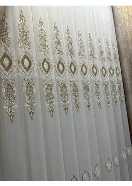 Nivemeshome Damla 1631 1/3 Sık Pileli Tül Perde Apm