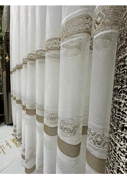Nivemeshome Gardenya 1/3 Sık Pileli Tül Perde Apm fiyatları