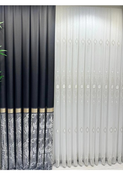 Nivemeshome Azra 1/3 Sık Pileli Tül Perde Apm fiyatları