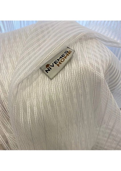 Nivemeshome Fitilli Simli 1/3 Sık Pileli Tül Perde Apm indirimleri