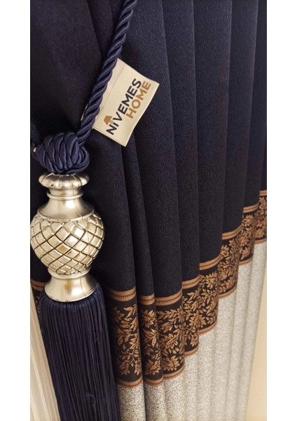 Nivemeshome Meta Gri/bronz 1/3 Sık Pile Fon Perde Apm modelleri