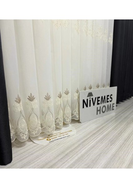 Nivemeshome Artemis 1/3 Sık Pileli Tül Perde Apm fiyatları