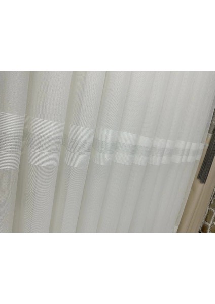 Nivemeshome Hercai HY019 Gümüş 1/3 Sık Pileli Tül Perde Apm fırsatları