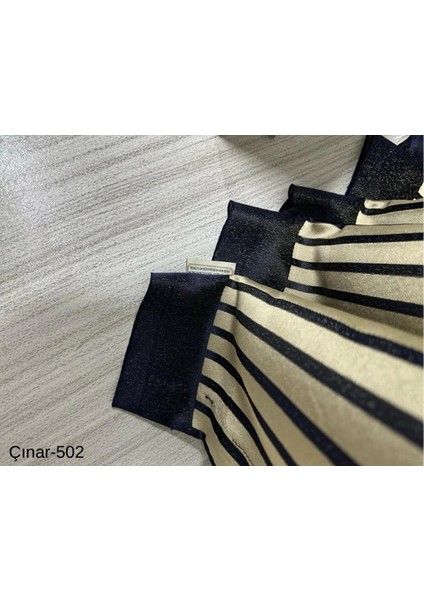 Nivemeshome Çınar Lacivert 502 1/3 Sık Pileli Fon Perde Apm