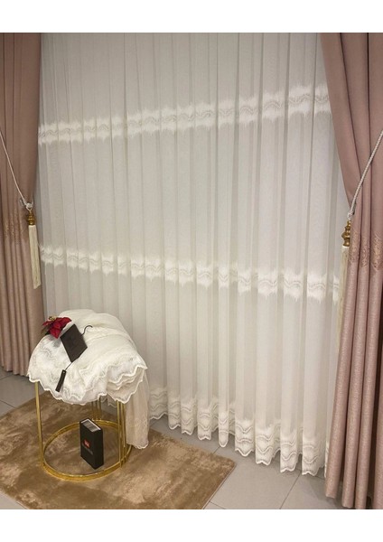 Mandevilla Pembe FJ612861 1/3 Sık Pile Fon Perde Apm fiyatları