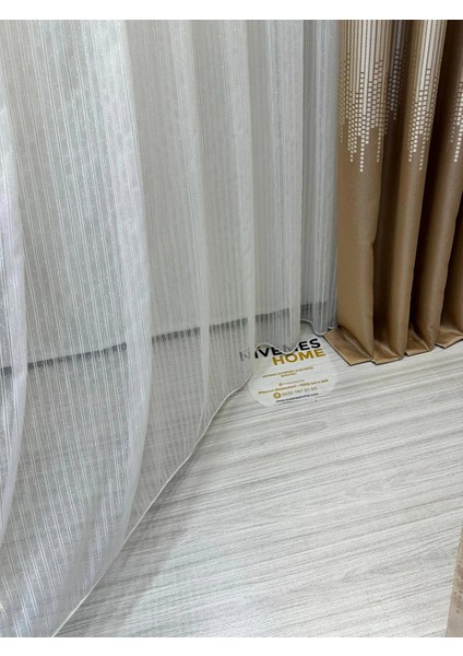 Nivemeshome Lugano V-102 1/3 Sık Pileli Tül Perde Apm indirimleri