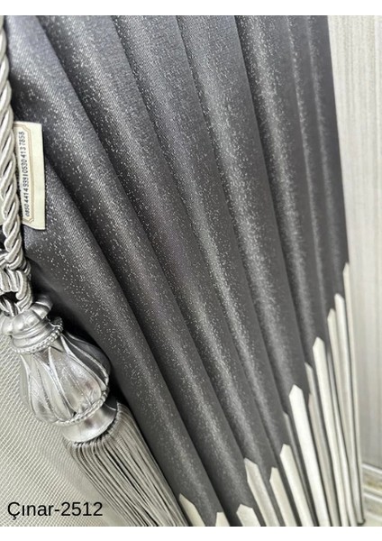 Nivemeshome Çınar Antrasit 2512 1/3 Sık Pileli Fon Perde Apm modelleri
