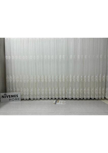 Nivemeshome Roya Altın Işlemeli 5167 1/3 Sık Pileli Tül Perde Apm fırsatları