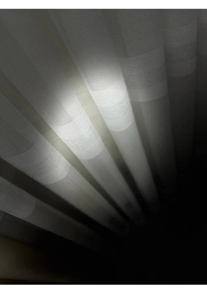 Nivemeshome Hercai HY019 Gümüş 1/3 Sık Pileli Tül Perde Apm indirimleri