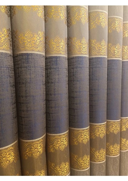Nivemeshome Güniz FJ631663 V-503 Taş-Gold 1/3 Sık Pileli Fon Perde Apm modelleri