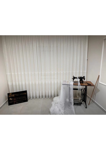 Nivemeshome Eymes 1/3 Sık Pileli Tül Perde Apm fiyatları
