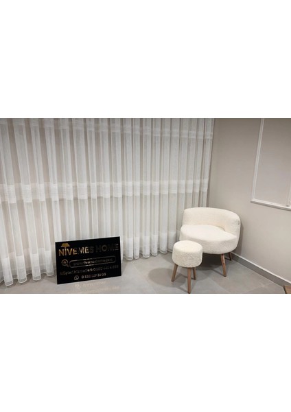 Nivemeshome Simon D813475.801 TANO-310 1/3 Sık Pileli Tül Perde Apm