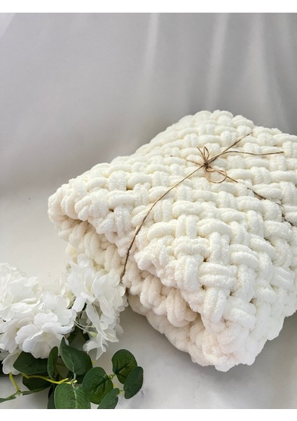 Puffy Krem Bebek Battaniyesi Yumuşak Dokulu fiyatları