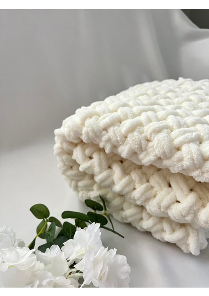 Puffy Krem Bebek Battaniyesi Yumuşak Dokulu indirimleri