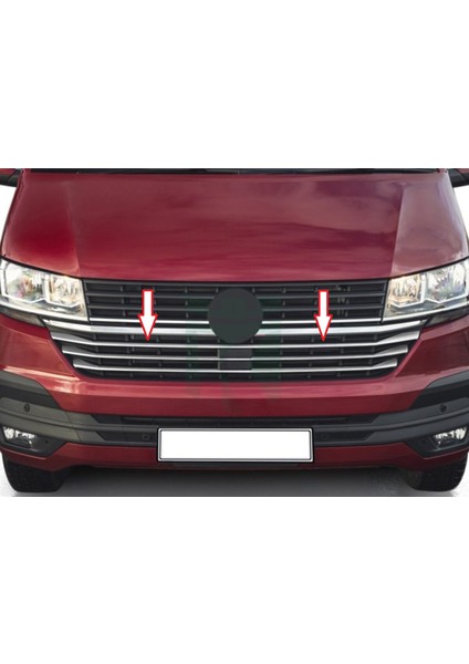 Volkswagen T6.1 Transporter Uyumlu Ön Panjur Alt Çıtası Krom 3 Parça 2020 - 2023 Arası Modeller İçin fiyatları
