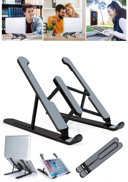 Dik Duruş Laptop Tablet Stand Yükseklik Ayarlı Plastik fırsatları