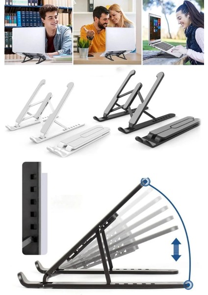 Dik Duruş Laptop Tablet Stand Yükseklik Ayarlı Plastik indirimleri