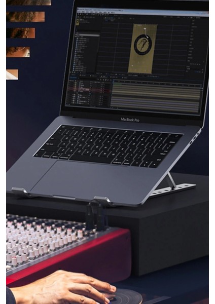 Dik Duruş Laptop Tablet Stand Yükseklik Ayarlı Plastik