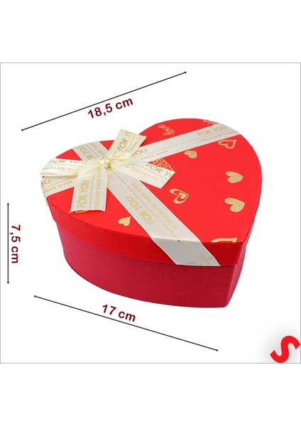 Kalp Kutu Fiyonklu Love Model 18,5X17X7,5CM - Orta Boy fiyatları