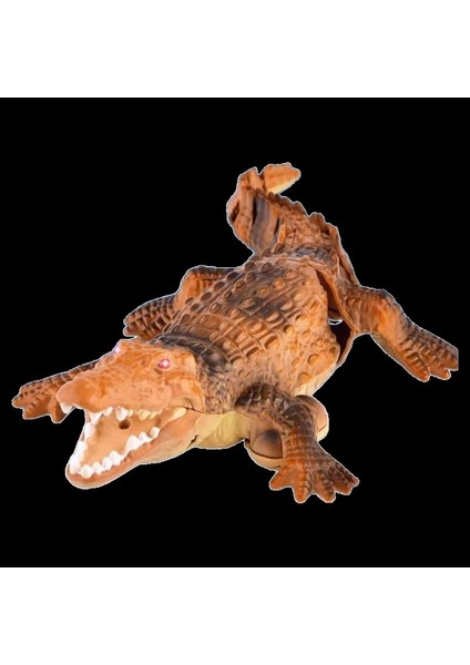 Uzaktan Kumandalı Şarjlı Yüzen Timsah - Kahverengi