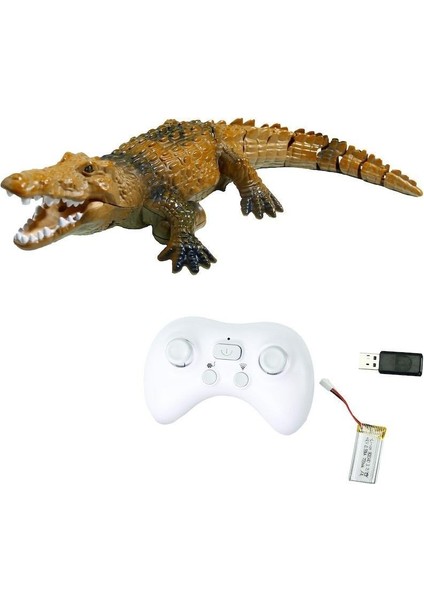 Uzaktan Kumandalı Şarjlı Yüzen Timsah - Kahverengi fiyatları