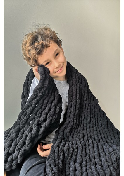 El Örgüsü Koltuk Şalı - Tv Battaniyesi (100X180CM) fiyatları