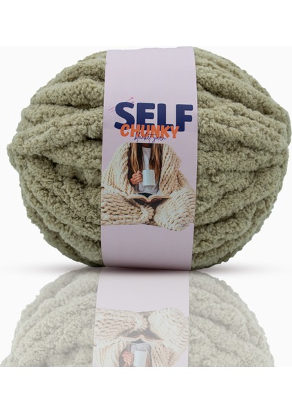 4'lü Koyu Bej Chunky Kalın Battaniye Ipi, Kırlent, Puf, Atkı, Elle Örülen Battaniye Örgü Ipi