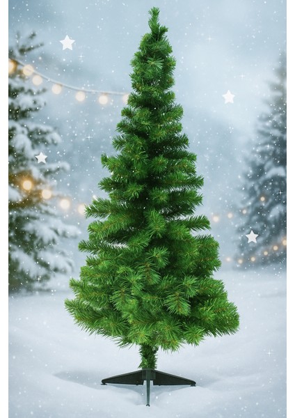 Luxury 120 cm Yeşil Yılbaşı Çam Ağacı – Dayanıklı Plastik Ayaklı, Şık ve Uzun Ömürlü Dekoratif Tasarım modelleri