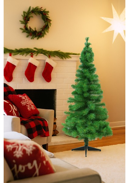 Luxury 120 cm Yeşil Yılbaşı Çam Ağacı – Dayanıklı Plastik Ayaklı, Şık ve Uzun Ömürlü Dekoratif Tasarım fırsatları