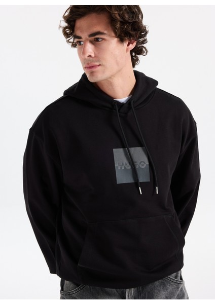 Kapüşon Yaka Siyah Erkek Sweatshırt 50542787_DUSPLITER
