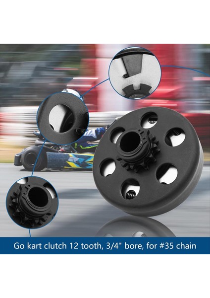 Santrifüj Debriyaj 3/4 Inç Delikli 12 Dişi 35 Zincirle 2-6 5hp Küçük Motor Parçaları Için Mini Bisiklet Için Go Kart (Yurt Dışından) fiyatları