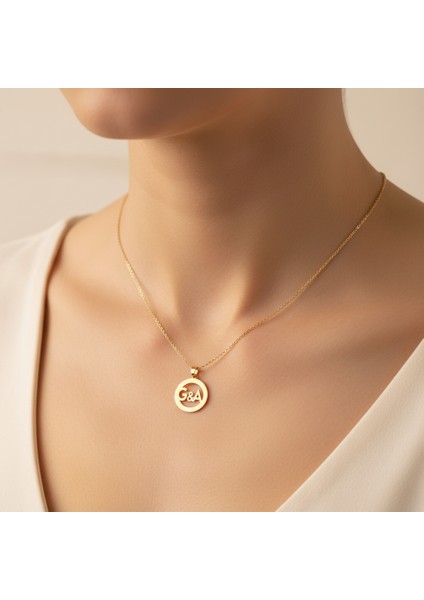 14 Ayar Altın Kolye Ucu A&g GM10021 1 gr