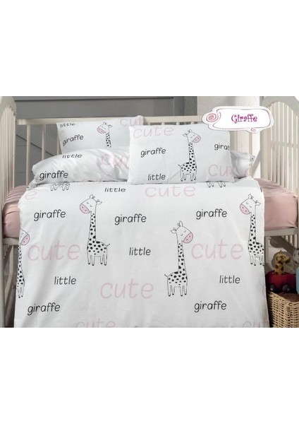 Zürafa Desenli Bebek Nevresim Set RCS.ZRF.0006