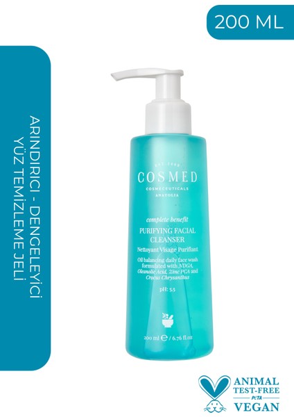 Complete Benefit Purifying Facial Cleanser/yağlı-akne Eğilimli Ciltlere Jel 200 ml