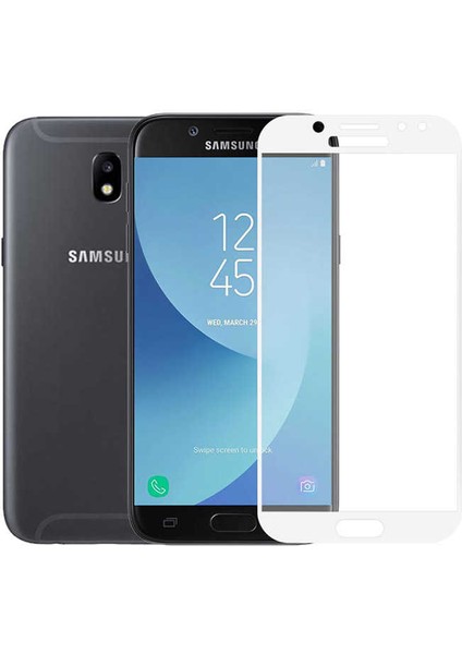 Galaxy J330 Pro Zore Kenarları Kırılmaya Dayanıklı Cam Ekran Koruyucu