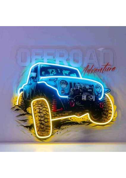 Neon LED Işıklı Pop Art Sanatsal Tablo