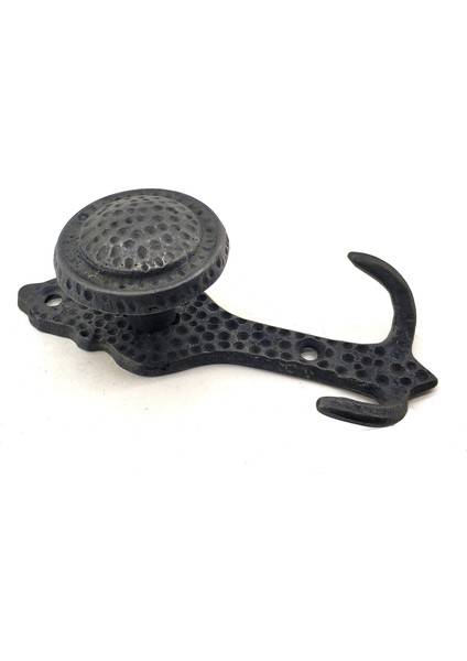 Antika Tarz Dekoratif Pirinç Portmanto Askı - 115X51 Mm, Oksit