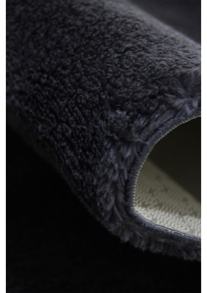 Antrasıt Banyo Halısı Peluş Post Halı Klozet 2 Li Takımı 80X120 + 80X60 fiyatları